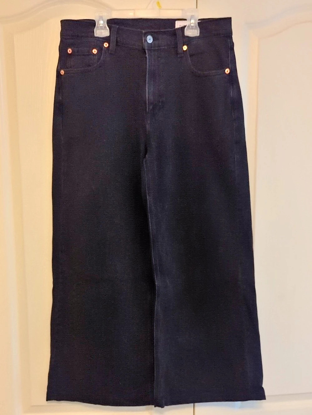 GAP High Rise Stride Jeans Black Waist 30